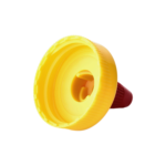 38/400 PP and PE nozzle cap for food and condiment, hair care and personal care packaging, bottom view