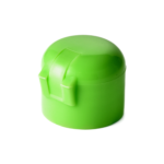 18/410 PP flip top cap for hair care and personal care packaging, back view