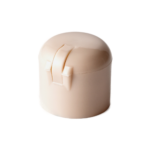 20/410 PP flip top cap for hair care and personal care packaging, back view