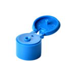 20/410 PP flip top cap for hair care and household care packaging, front view open