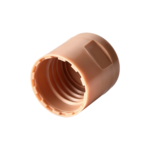 20/415 PP flip top cap for hair care and household care packaging, bottom view