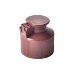 24/410 PP flip top cap for hair care and personal care packaging, back view
