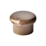 24/410 PP flip top cap for hair care and personal care packaging, back view