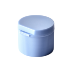 24/410 PP flip top cap for hair care and household care packaging, back view
