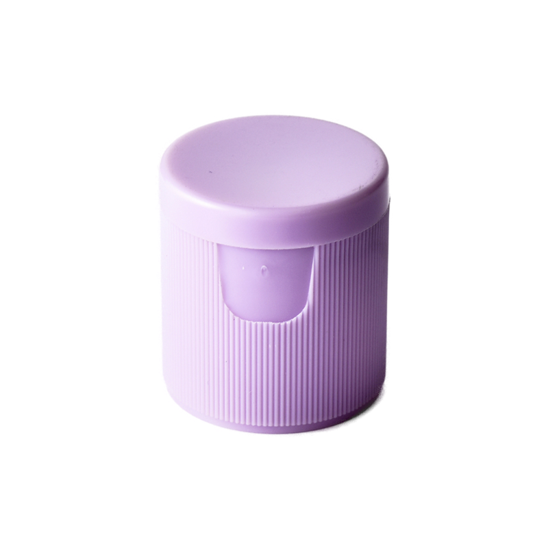 24/415 PP flip top cap for hair care and household care packaging, front view closed