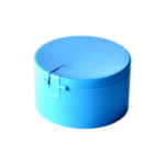 24/410 PP flip top cap for hair care and household care packaging, back view