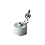 28/410 PP flip top cap for hair care and personal care packaging, front view open