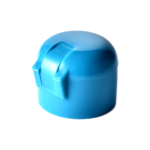 28/410 PP flip top cap for hair care and personal care packaging, back view