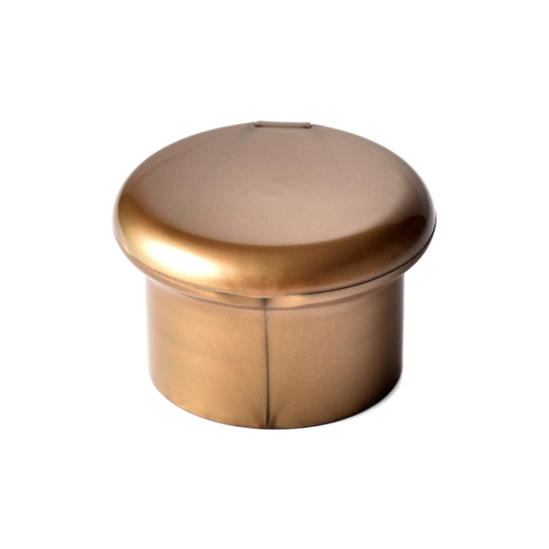 28/410 PP flip top cap for hair care and personal care packaging, front view closed
