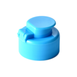 28/410 PP flip top cap for hair care and household care packaging, back view