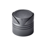 24/410 PP and TPE silicone valve cap for food and condiment, personal care and household care packaging, front view closed