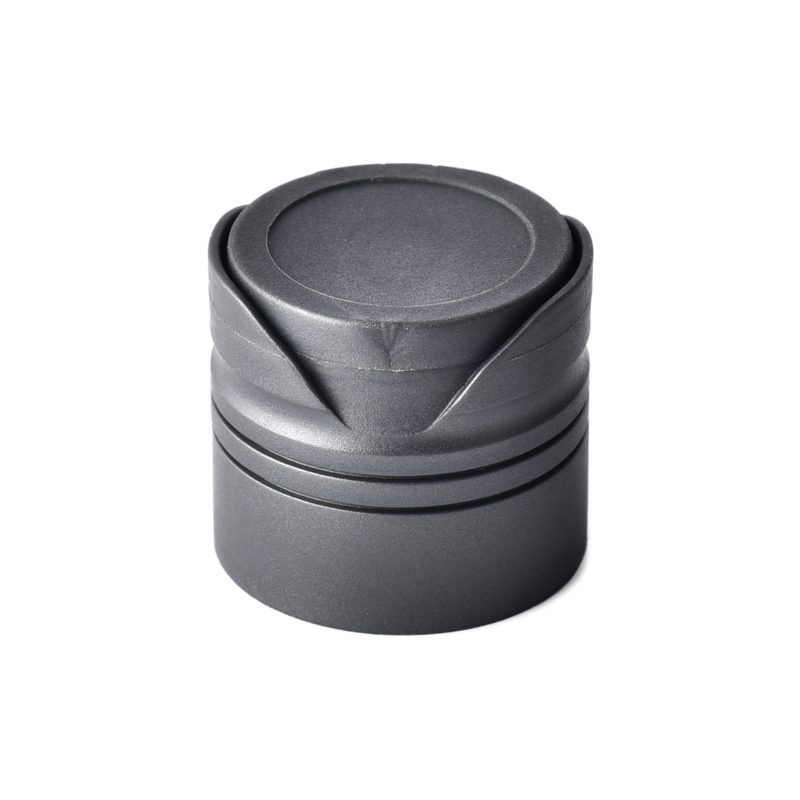 24/410 PP and TPE silicone valve cap for food and condiment, personal care and household care packaging, front view closed