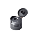 24/410 PP and TPE silicone valve cap for food and condiment, personal care and household care packaging, front view open