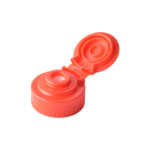 28/400 PP and TPE silicone valve cap for food and condiment, personal care and household care packaging, front view open