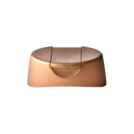 28/410 PP and TPE silicone valve cap for food and condiment, personal care and household care packaging, front view closed