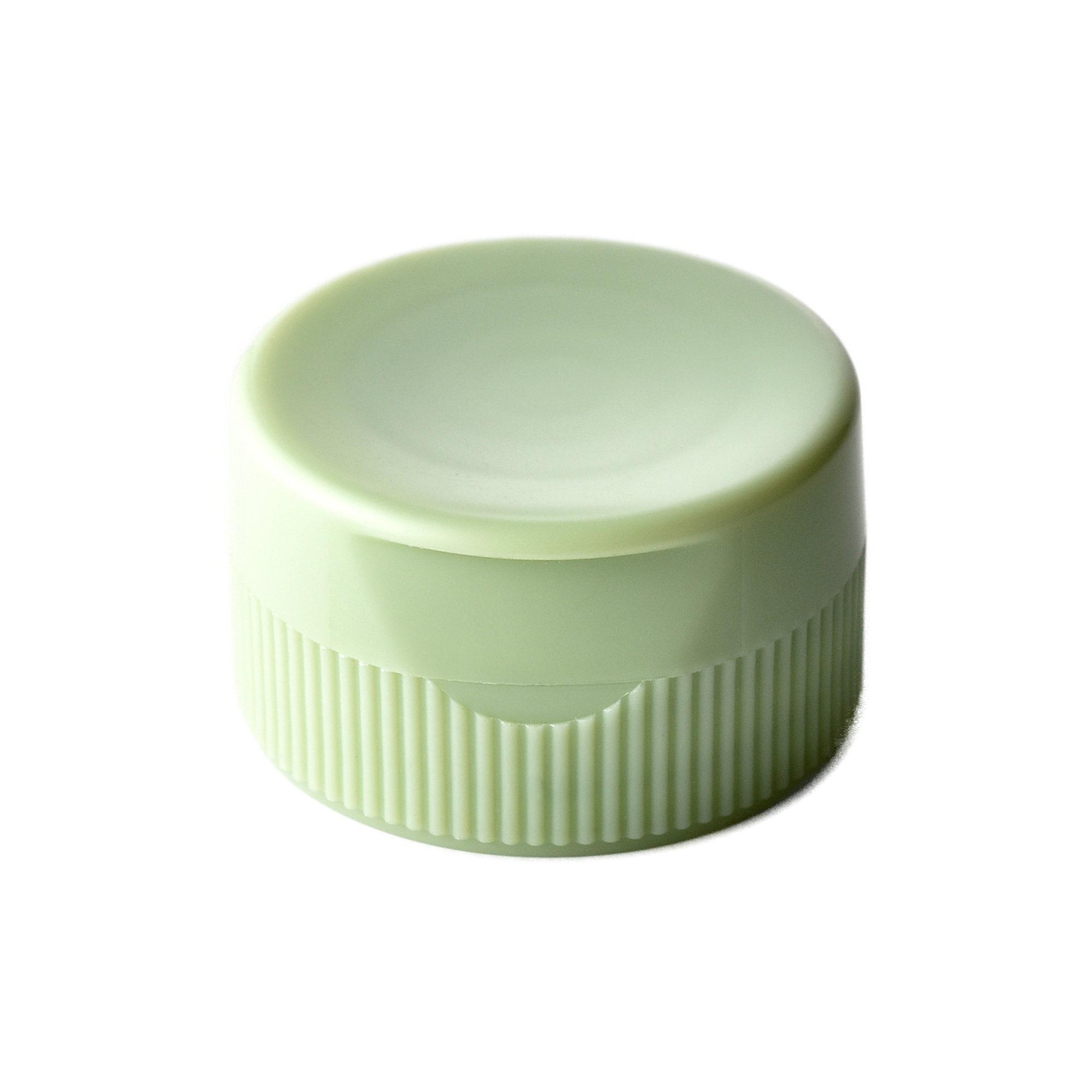V31-06-1 31/400 PP and TPE silicone valve cap for food and condiment, personal care and household care packaging, front view closed