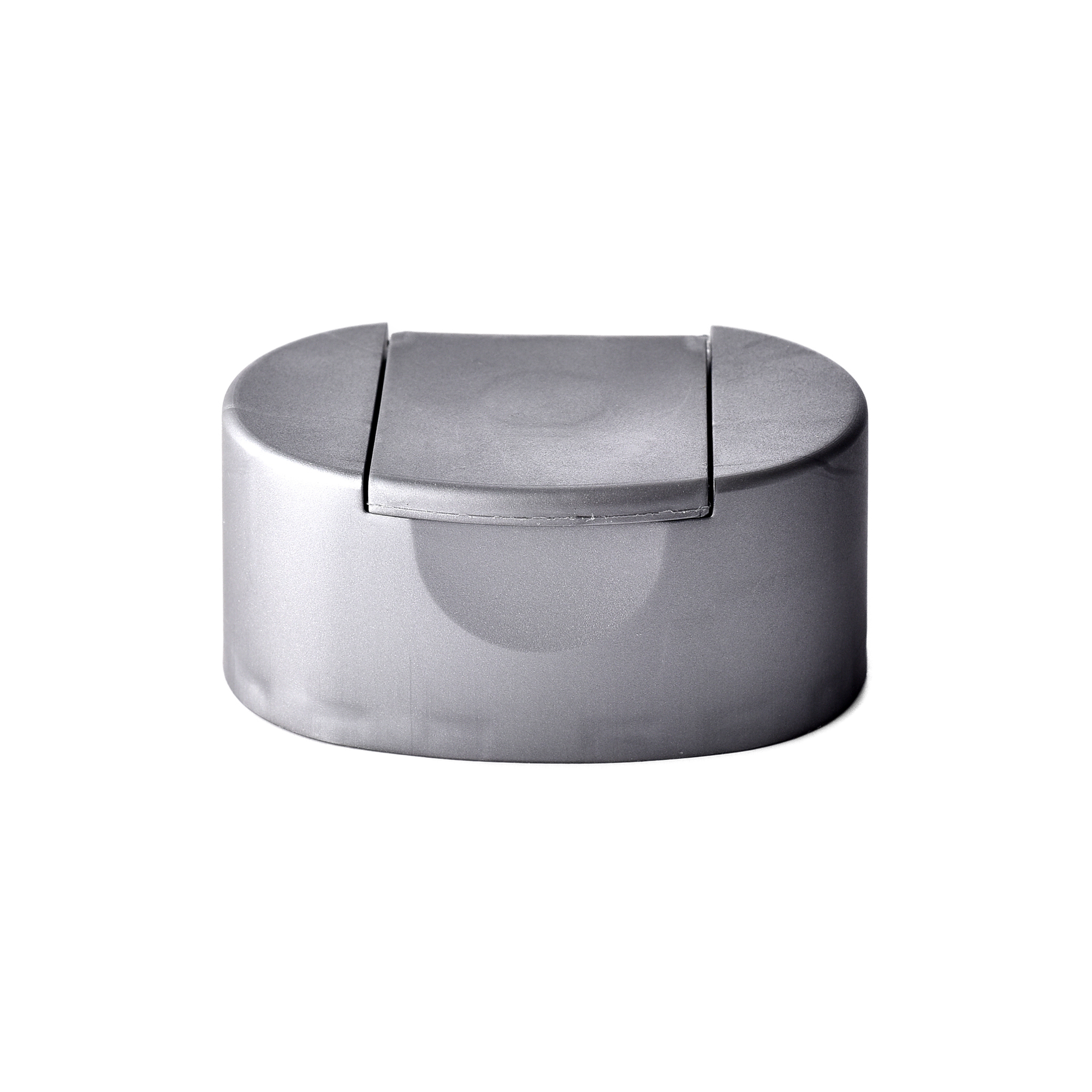 V32-04-1 32/410 PP and TPE silicone valve cap for food and condiment, personal care and household care packaging, front view closed