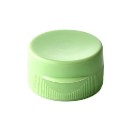 33/400 PP and TPE silicone valve cap for household care packaging, front view closed