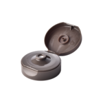38/400 PP and TPE silicone valve cap for food and condiment, personal care and household care packaging, front view open