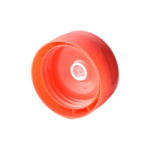 38/400 PP and TPE silicone valve cap for food and condiment, personal care and household care packaging, bottom view