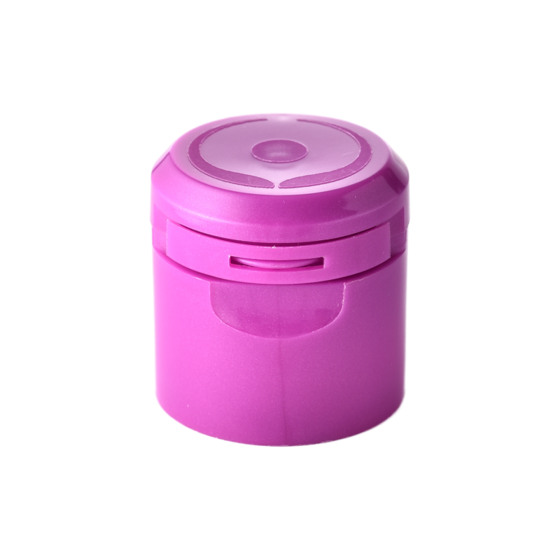 28/415 PP tamper-evident cap for hair care and personal care packaging, front view with tamper band intact